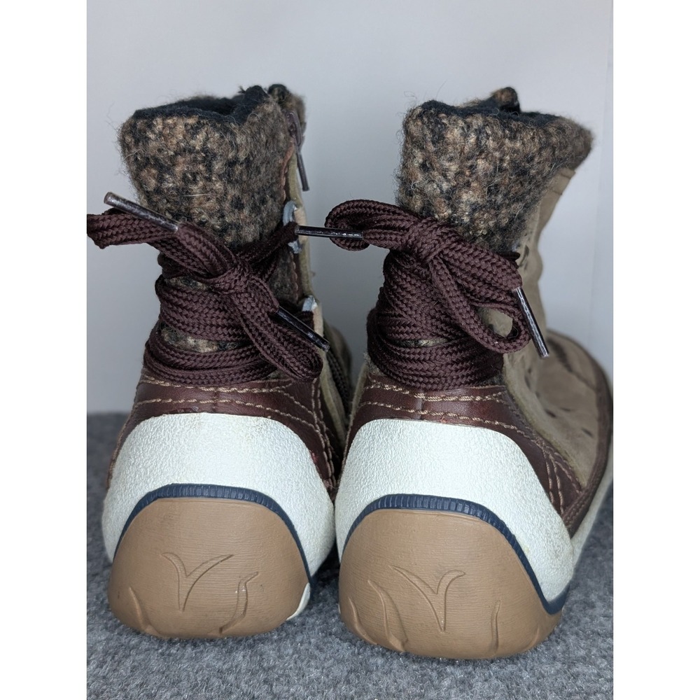 Merrell Puffin Mid Women's Size 8 Suede Tan Leather Winter Boots Primaloft 200g - Picture 6 of 16